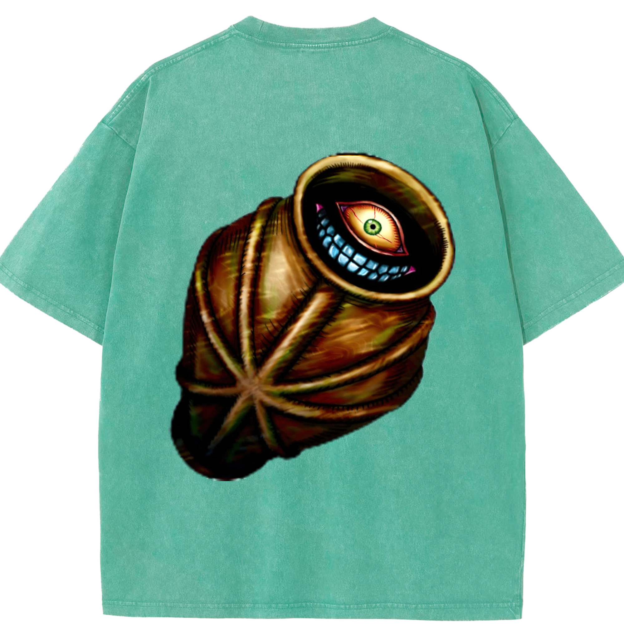 （画像用） 遊☆戯☆王 Yu-Gi-Oh! 綿100% ヴィンテージ風 半袖Tシャツ（背面プリント）